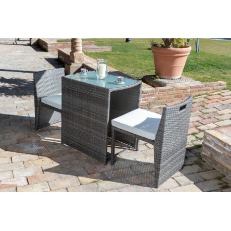 CONJUNTO MESA+2 SILLONES
