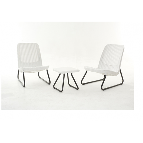Conjunto resina y acero rio